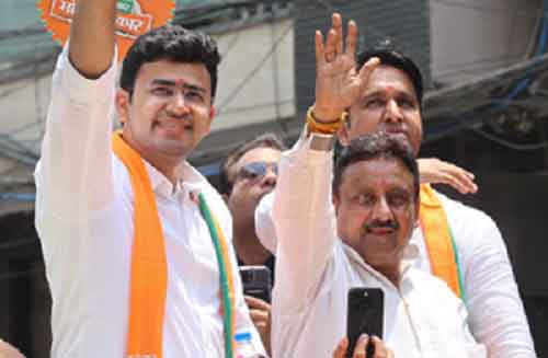 Tejasvi Surya leads from Bengaluru South