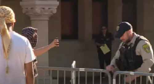 Pro-Palestinian protesters arrested after taking over Stanford University president’s office