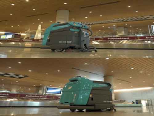 Two Scrubber Dryer Robots deployed for cleaning at Mumbai airport
