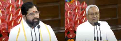 NDA meet: Bihar and Maharashtra CM back Narendra Modi for PM post, take jibe at INDIA bloc