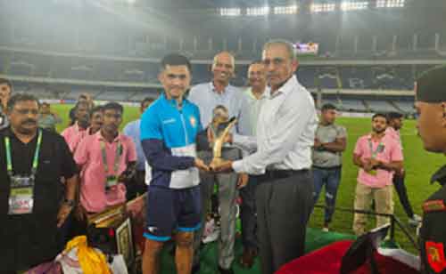 Tendulkar praises Sunil Chhetri, India skipper felicitated by Eastern Command of Indian Army
