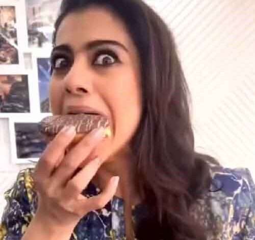 Kajol gorges on donuts, says ‘kya karun hai kuch kuch hota hai’