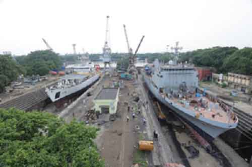 Two ships separated by 30 years being worked upon by GRSE simultaneously