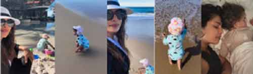 Priyanka shares glimpses of her Sunday Beach Day with daughter Malti Marie