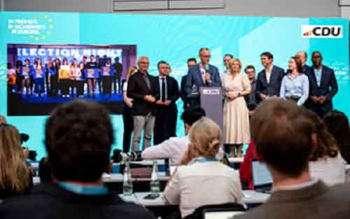 German centre-right wins European election, far-right AfD stands second