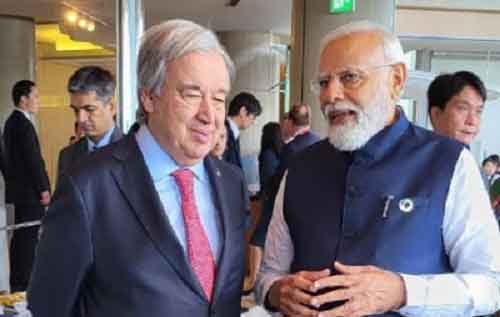 UN chief Guterres congratulates PM Modi on starting third term