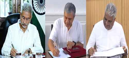 S Jaishankar, Ashwini Vaishnaw, Bhupender Yadav take charge of respective ministries