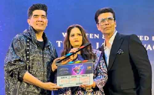 Karan Johar, Manish Malhotra launch Usha Kakade’s production house, welcome her into industry