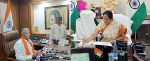 Veeranna Somanna, Shobha Karandlaje assume charge as ministers in Modi 3.0