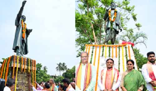 CM-designate Mohan Charan Majhi pays floral tributes to eminent personalities of Odisha