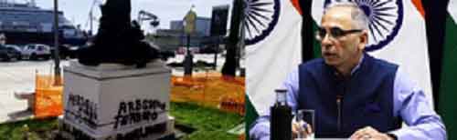 MEA slams vandalisation of Gandhi statue by Khalistani separatists in Italy