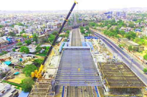 25 girders launched in 12 hours for redeveloping Gandhinagar railway station in Jaipur