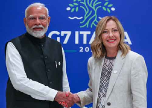 PM Modi holds bilateral talks with PMs of Italy, Japan on sidelines of G7 Summit