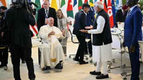 Delhi Archbishop hails PM Modi’s interaction with Pope Francis at G7 Summit