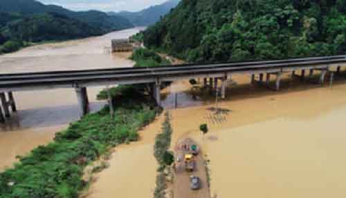 Hanjiang River in south China sees 4th flood this year