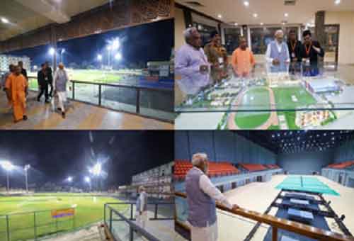 In surprise visit, PM Modi reviews work at upcoming stadium & sports complex in Varanasi