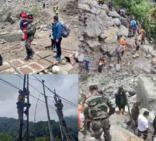 Tourists stranded in Sikkim: Army’s Trishakti helping in relief operations