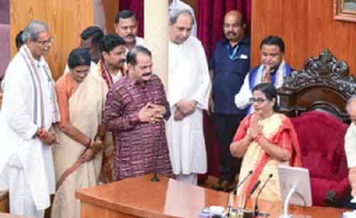 BJP leader Surama Padhy elected unopposed as Odisha Assembly Speaker