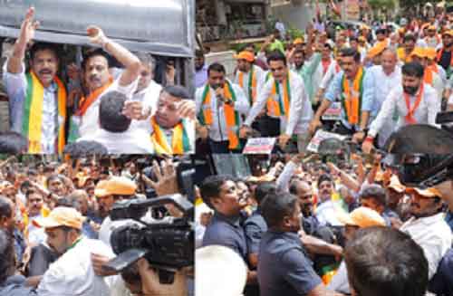 Fuel price hike protest: BJP leaders detained in B’luru
