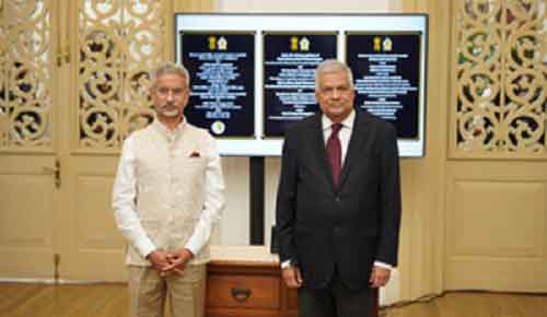 Sri Lankan President inaugurates India-funded projects during EAM Jaishankar’s Colombo visit