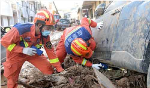 38 dead, 2 missing after heavy rains in China county