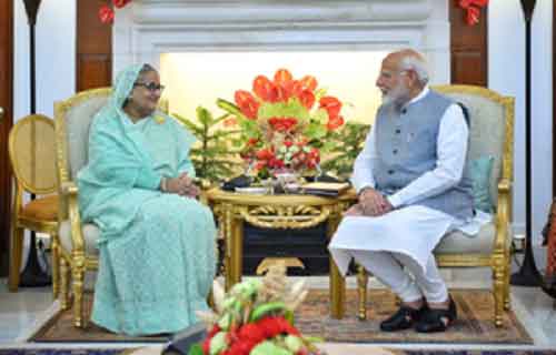 Transcending seas and space, PM Modi and Sheikh Hasina launch futuristic India-Bangladesh partnership