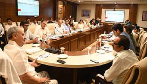 Union Minister Rao Inderjit Singh holds review meeting in Gurugram