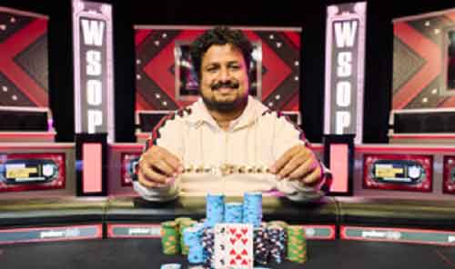 India’s Santhosh Suvarna wins his second World Series of Poker title