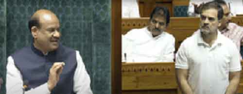 Cong claims Rahul’s microphone turned off over NEET issue, Speaker rejects charge