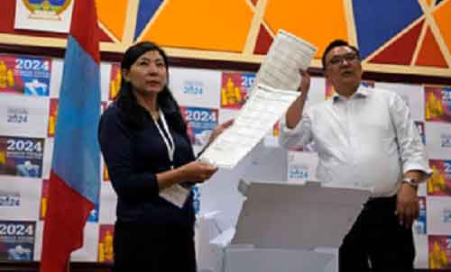 Mongolia’s ruling party declares victory in parliamentary elections