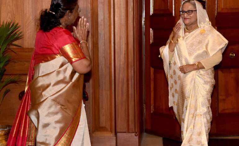 Bangladesh PM Hasina calls on President Murmu before wrapping up India visit