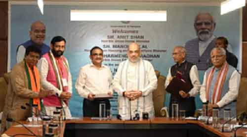 BJP to contest Haryana Assembly polls under CM Saini’s leadership: Amit Shah