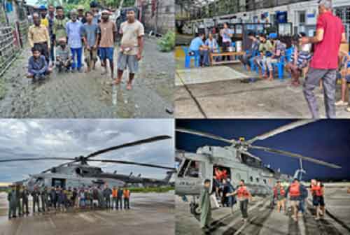 IAF rescues 13 fishermen stranded on Brahmaputra island in Assam