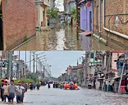 Floods caused by heavy rainfall create havoc in Manipur’s 5 valley districts