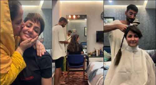 As she battles cancer, Hina Khan chooses to let go of her ‘beautiful hair before it starts falling off’