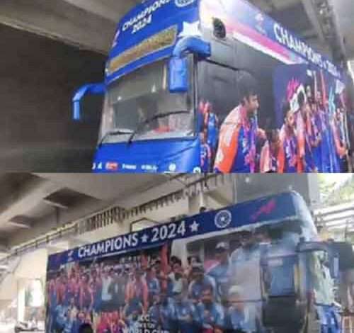 India’s victory parade bus awaits champions in Mumbai ahead of mega celebrations