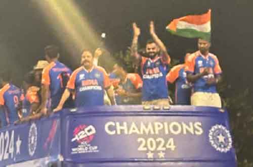 Kohli thanks Mumbai Police for their hardwork during Team India’s victory parade