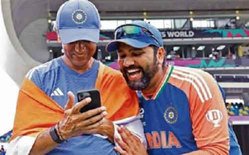 ‘My confidant, my coach and my friend’: Rohit pens special note for Dravid