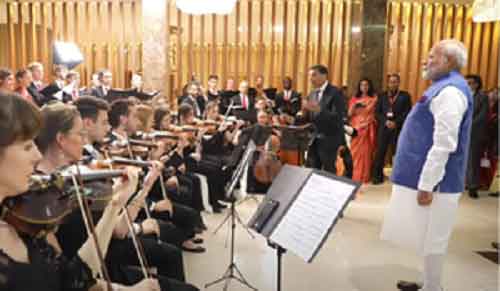 ‘Vande Mataram’ in Vienna as Austrian artists welcome PM Modi