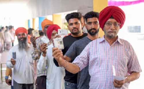55 pc voter turnout in bypoll for Punjab’s Jalandhar West assembly seat