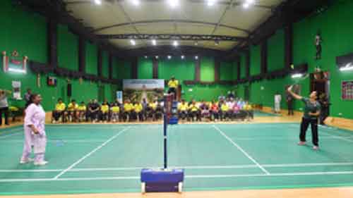 President Droupadi Murmu plays badminton with Saina Nehwal ahead of women’s lecture series