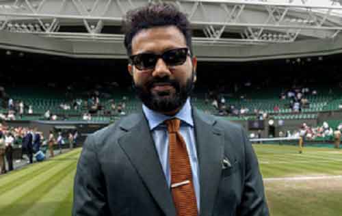 Cricket: T20 World Cup-winning India captain Rohit Sharma visits Wimbledon on semis day