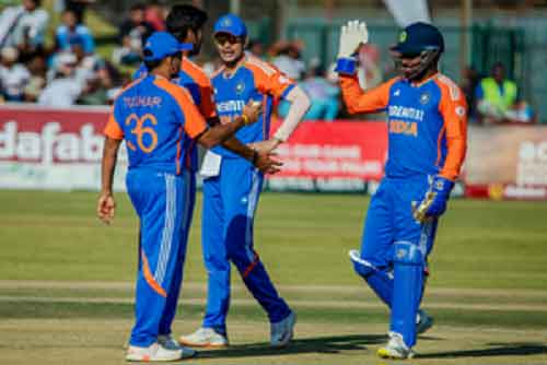 5th T20I: Sanju Samson & Mukesh Kumar star as India beat Zimbabwe by 42 runs; win series 4-1