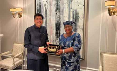 Piyush Goyal holds talks with WTO Chief on free and equitable trade