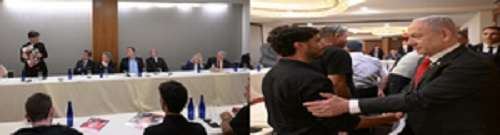 Netanyahu meets families of Israeli-American hostages in Washington