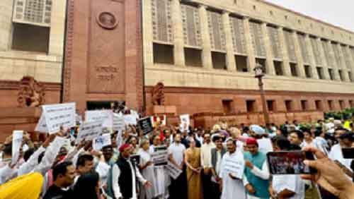 INDIA bloc protests against Union Budget, terms it ‘discriminatory’