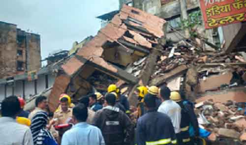 2 persons trapped, 2 hurt in Navi Mumbai building collapse; 50 have narrow escape 