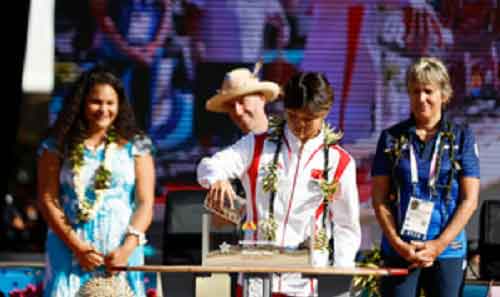 Paris Olympics: Surfing athletes celebrate opening ceremony in Tahiti