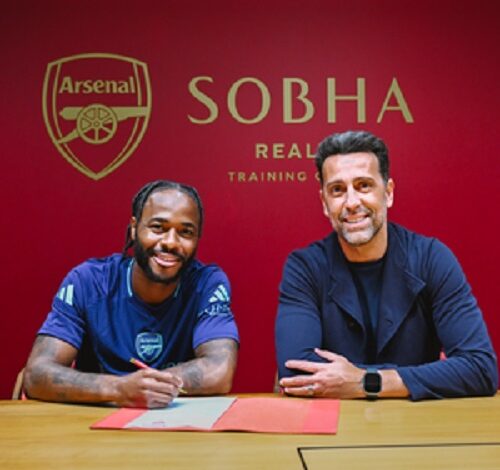 Arsenal sign Raheem Sterling on season-long loan from Chelsea