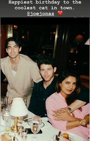 Priyanka Chopra wishes ‘coolest cat in town’ Joe Jonas happy birthday